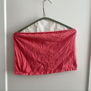 coral tube top